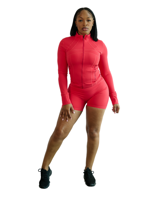 Drippin Red Short Set